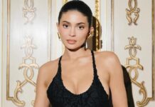 Kylie Jenner Standing Outside Beachfront Villa