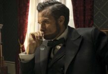 Daniel Day-Lewis Wearing Lincoln Costume On Set