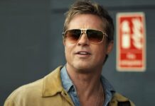 A Still Of Brad Pitt From F1