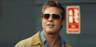 A Still Of Brad Pitt From F1
