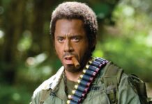 A Still Of Robert Downey Jr In Tropic Thunder