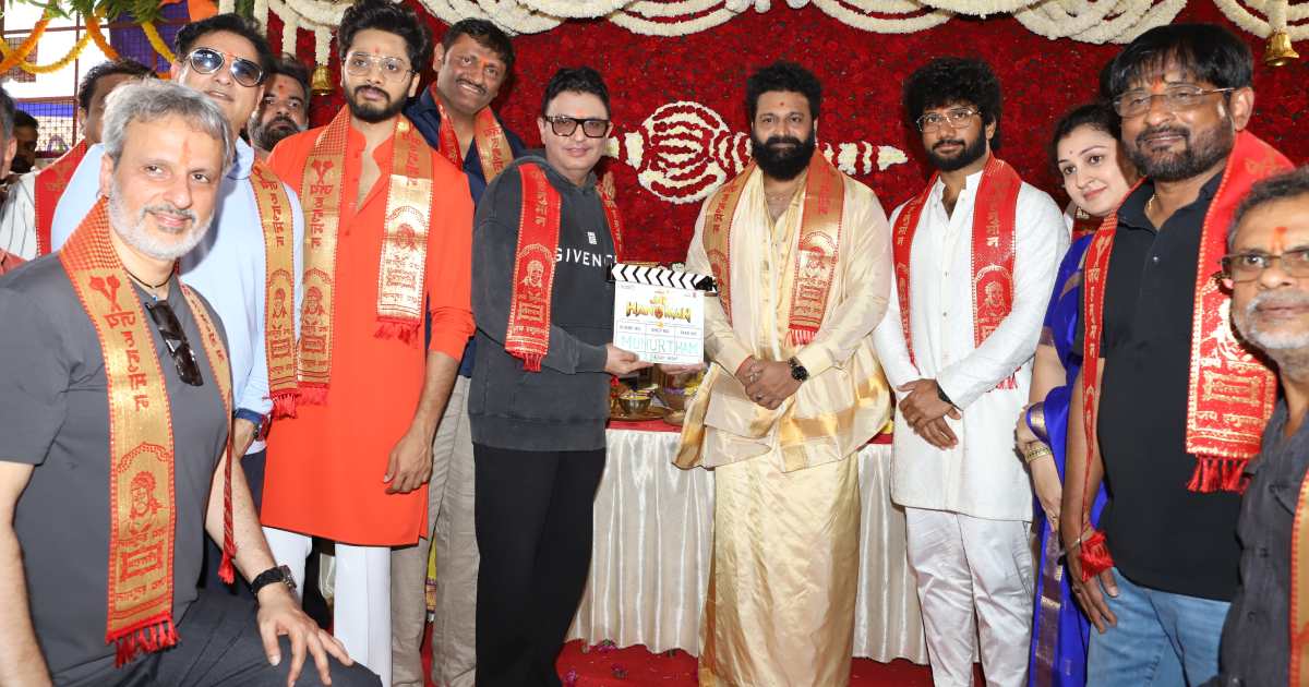 Rishab Shetty Launches Jai Hanuman With Director & Team