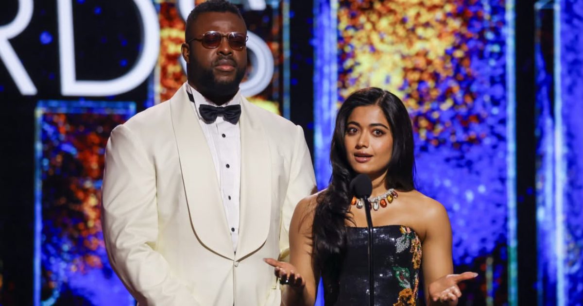 Black Panther Winston Duke With Rashmika Madanna