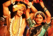 Krishnavataram Lord Krishna in a grand, devotional setting