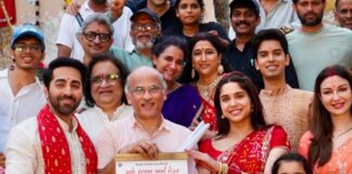 Yeh Prem Mol Liya: Sooraj Barjatya Wraps Shoot Of Ayushmann Khurrana & Sharvari’s Musical Family Entertainer Ayushmann Khurrana & Sharvari Yeh Prem Mol Liya