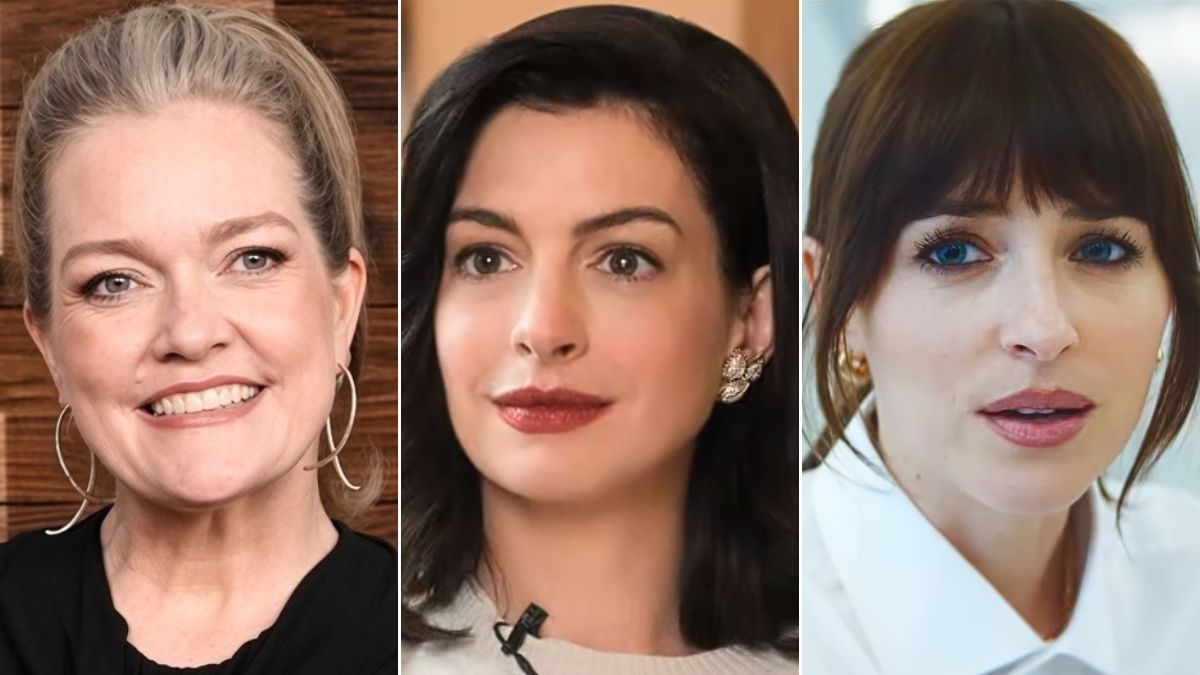 Colleen Hoover, Anne Hathaway & Dakota Johnson
